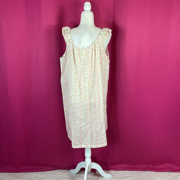 Vintage bundle of 2 pink Katz shift style nightgowns, med - Picture 3 of 15